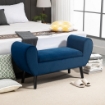 PANCA CONTENITORE FONDO LETTO 118X42X66 CM IN COLORE BLU