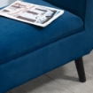 PANCA CONTENITORE FONDO LETTO 118X42X66 CM IN COLORE BLU