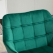 POLTRONCINA STILE NORDICO  EFFETTO VELLUTO 64X62X72.5 CM VERDE