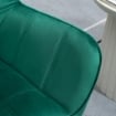 POLTRONCINA STILE NORDICO  EFFETTO VELLUTO 64X62X72.5 CM VERDE