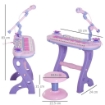 PIANOLA PER BAMBINI A 37 TASTI CON SGABELLO E MICROFONO