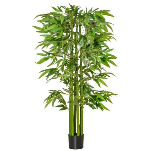 Pianta Artificiale di Bambù Alta 120cm Vaso per Interno ed Esterno Dechome