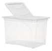 BOX PORTA INDUMENTI CON RUOTE DIMENSIONI 60X41X40CM E COPERCHIO BIANCO