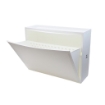 SCARPIERA IN PROPILENE BIANCO 51 X 17 X H39 CM IMPILABILE USATO COME NUOVO 