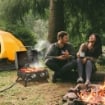 BARBECUE A GAS PIEGHEVOLE CON COPERCHIO, TERMOMETRO E 2 BRUCIATORI IN ACCIAIO