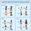 CUCCIA PER CANI DI TAGLIA MEDIA E GRANDE MAX 30KG IN PP IMPERMEABILE 84X98X82CM