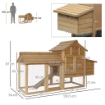 POLLAIO PREFABBRICATO IN LEGNO PER 2 GALLINE PER GIARDINO