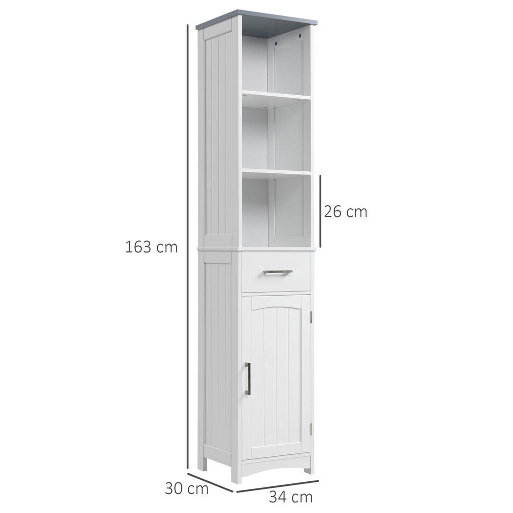 Organizer Da Bagno 3 Livelli Con Due Cassetti - Portaoggetti Per Bagno E Cucina