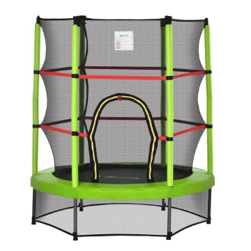 OK TAPPETO ELASTICO 140CM PER BAMBINI DA 3 ANNI CON RETE DI PROTEZIONE MAX 45KG