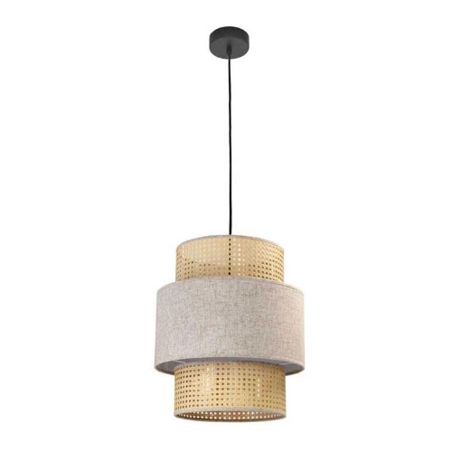 Relaxdays Lampadario A Sospensione Industrial 146x40,5 Cm - Paralume A Campana Metallo Marrone Scuro, Attacco E27, Per Soggiorno E Cucina