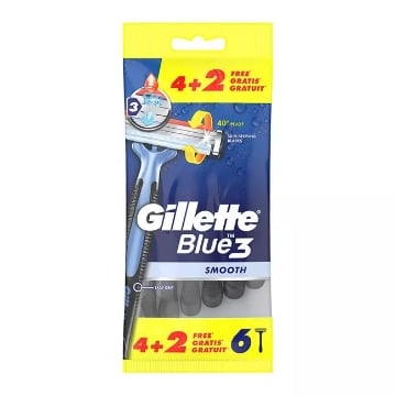 GILLETTE LAMETTE RASOIO BLUE III 6 PZ SMOOTH OKX