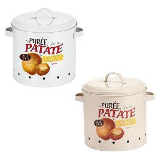 Il numero 1 del risparmio-MAURY'S CONTENITORE IN LATTA PER PATATE 22XH25CM  COLORE ASSORTITO