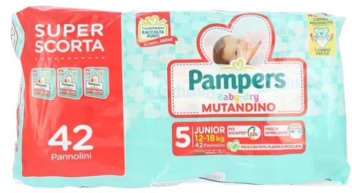PAMPERS baby dry, pannolini taglia 5