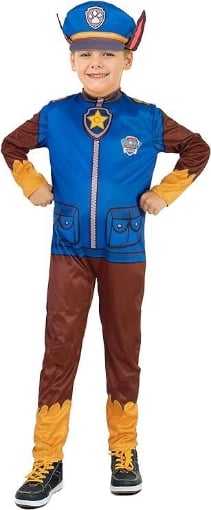 COSTUME DI CARNEVALE PAW PATROL CHASE TAGLIA 5 - 7 ANNI