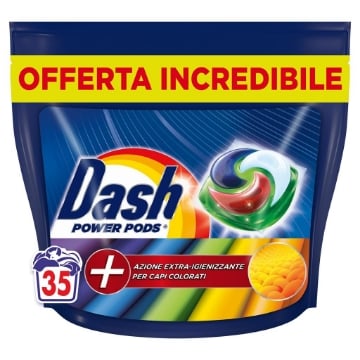 Detersivo lavatrice Dash power extra smacchiante 19 pods