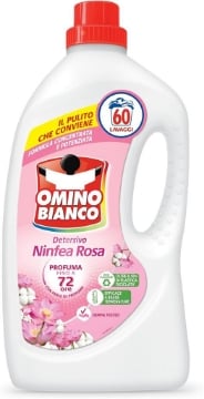 OMINO BIANCO DETERSIVO DA 2,4LT 60 LAVAGGI ALLA NINFEA ROSA OKX
