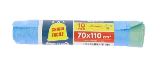 MAURY'S SACCHETTI PATTUMIERA OCEANO 70X110 DA 10PZ CON CHIUDI FACILE