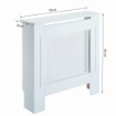 COPRITERMOSIFONE IN LEGNO A GRIGLIA BIANCO, 78X82X19CM