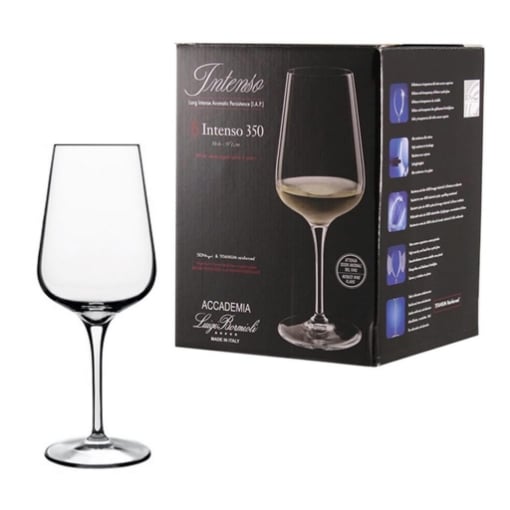 BORMIOLI SET DI 6 CALICI PER VINO LINEA INTENSO DA 35 CL IN VETRO 