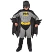 COSTUME CARNEVALE BATMAN REVERSIBILE CON MUSCOLI BAMBINO 8-10 ANNI 124 CM