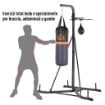 STAZIONE MULTIUSO REGOLABILE CON SACCO DA BOXE 20KG E PUNCHING BALL INCLUSO