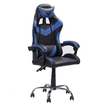 SEDIA GAMING HIGH QUALITY IN COLORE NERO E BLU