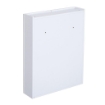 MOBILETTO PENSILE DA BAGNO CON 2 ANTE E SPECCHIERA IN MDF BIANCO 60 X 75 X 15CM