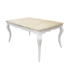TAVOLO CROSS ALLUNGABILE 160/200 X 100X H75 CM LEGNO NATURALE E BIANCO