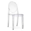 SEDIA LOUVRE TRASPARENTE 49 X 36 X H90 CM