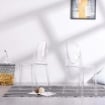 SEDIA LOUVRE TRASPARENTE 49 X 36 X H90 CM