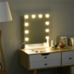 SPECCHIO DA TAVOLO PER TRUCCO E MAKE UP CON 12 LUCI A LED DIMMERABILI E INTERRUTTORE TOUCH