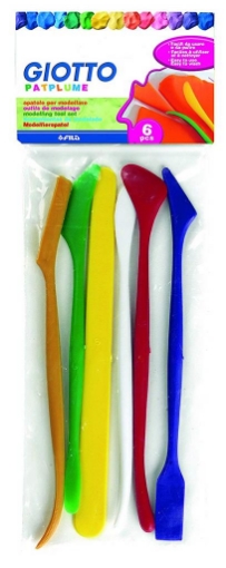GIOTTO SPATOLE PER PASTA MODELLABILE PATPLUME 6PZ