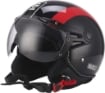 CASCO SPARCO SP501 DEMI-JET NERO E ROSSO MISURA S