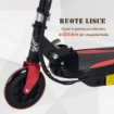 MONOPATTINO ELETTRICO PIEGHEVOLE ALTEZZA REGOLABILE 82-93CM FRENO 12KM/H NERO