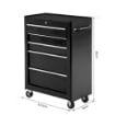 CARRELLO CASSETTIERA PORTA UTENSILI PER OFFICINA, NERO, 61.5X33X85CM