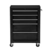 CARRELLO CASSETTIERA PORTA UTENSILI PER OFFICINA, NERO, 61.5X33X85CM