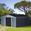 CAPANNO PER ATTREZZI IN ACCIAIO ZINCATO CON VERNICE PROTETTIVA IMPERMEABILE ANTIRUGGINE  3.4 X 3.82 X 2 M