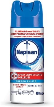 NAPISAN SPRAY DISINFETTANTE MILLE USI FRESCO PULITO DA 400 ML