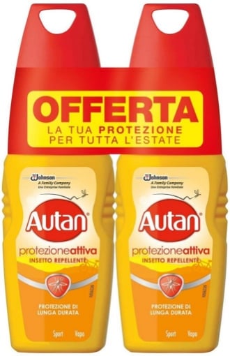 AUTAN FAMILY CARE INSETTO REPELLENTE PROTEZIONE ATTIVA 2 X 100 ML