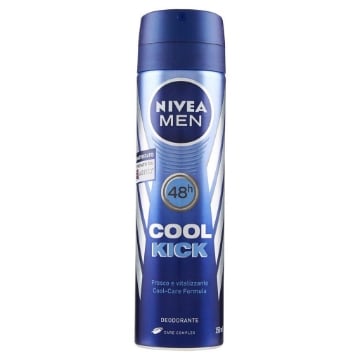 NIVEA MEN DEODORANTE SPRAY UOMO COOL KICK EXTRA FRESCHEZZA A LUNGO 150 ML