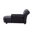 DIVANETTI PER CANI CHAISE LONGUE OTTOMANA PER ANIMALI, NERO, 82.5X45X41.5CM