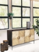 MOBILE DEREK CON 3 ANTE E UN RIPIANO IN LEGNO 147 X 44 X H85 CM