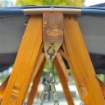 DONDOLO DA GIARDINO 3 POSTI CON BALDACCHINO IN LEGNO 200 X 130 X 185 CM