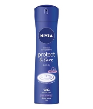 NIVEA DEODORANTE SPRAY PROTECT & CARE 150 ML QUICK DRY