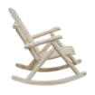 SEDIA A DONDOLO DA GIARDINO STILE ADIRONDACK IN LEGNO 66 X 96 X 98 CM