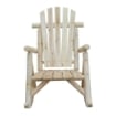 SEDIA A DONDOLO DA GIARDINO STILE ADIRONDACK IN LEGNO 66 X 96 X 98 CM