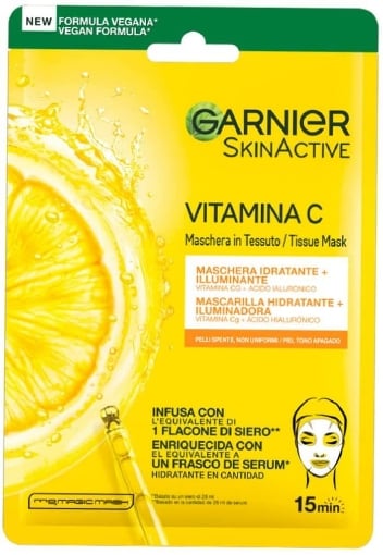 GARNIER SKIN ACTIVE MASCHERA VISO IDRATANTE E ILLUMINANTE