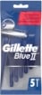 GILLETTE BLU II LAMETTE BARBA MONOUSO 2 LAME 5 PZ