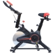 CYCLETTE PER ALLENAMENTO AEROBICO CON DISPLAY LCD, NERO E ROSSO