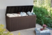 COMFY BAULE CASSAPANCA DA ESTERNO IN RESINA 270 LT 116.7 X 44.7 X H57 CM MARRONE
